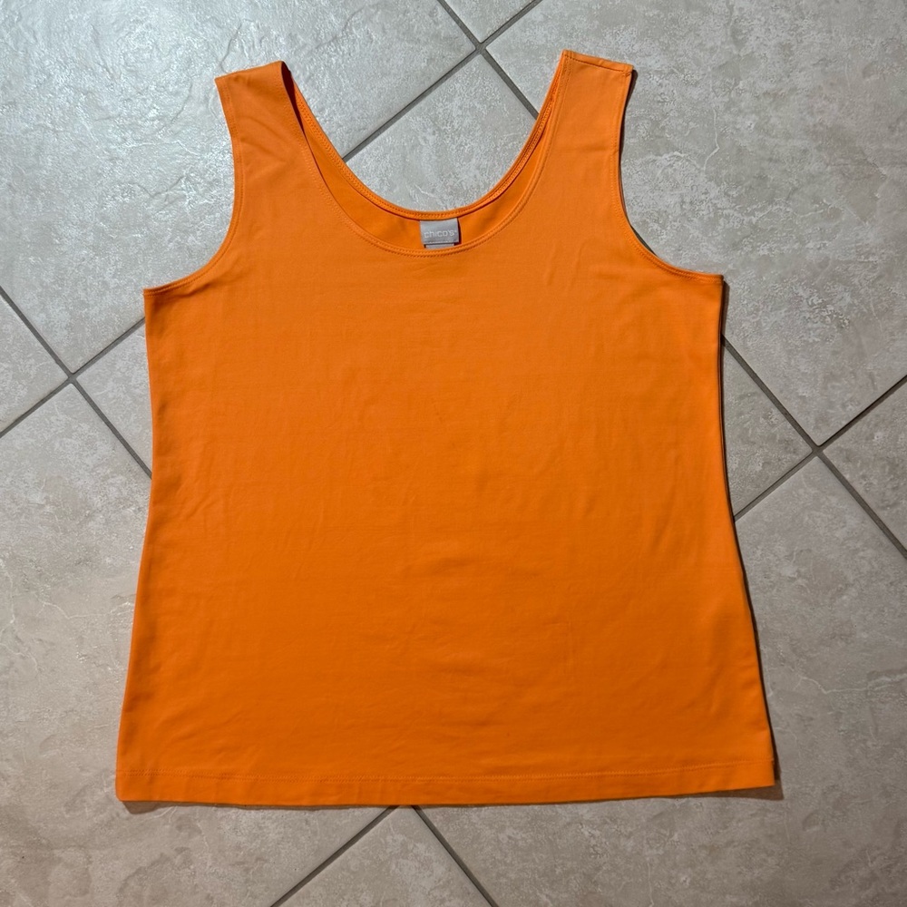 🪸Chico’s 2 orange, tangerine, great for travel EUC only ore few times